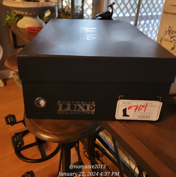 Australia Luxe Collective Bedouin X-Tall Suede Shearling Fur Lace Up Boots #704 - Picture 8 of 16